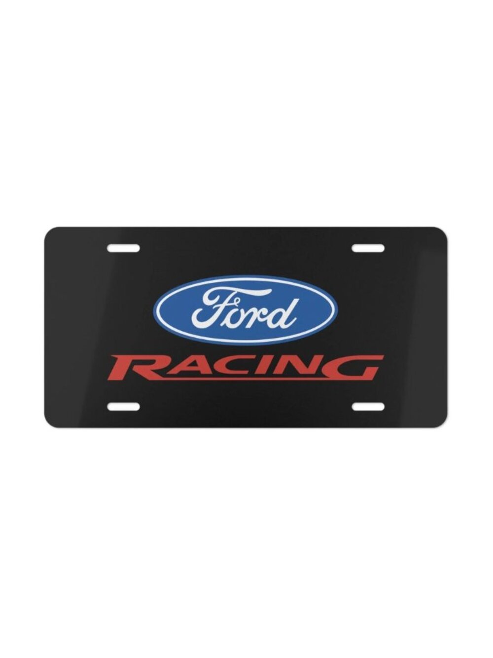 Ford Racing Car Front License Plate Tag Vanity Style – Auto Metal Aluminum